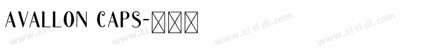 avallon caps字体转换